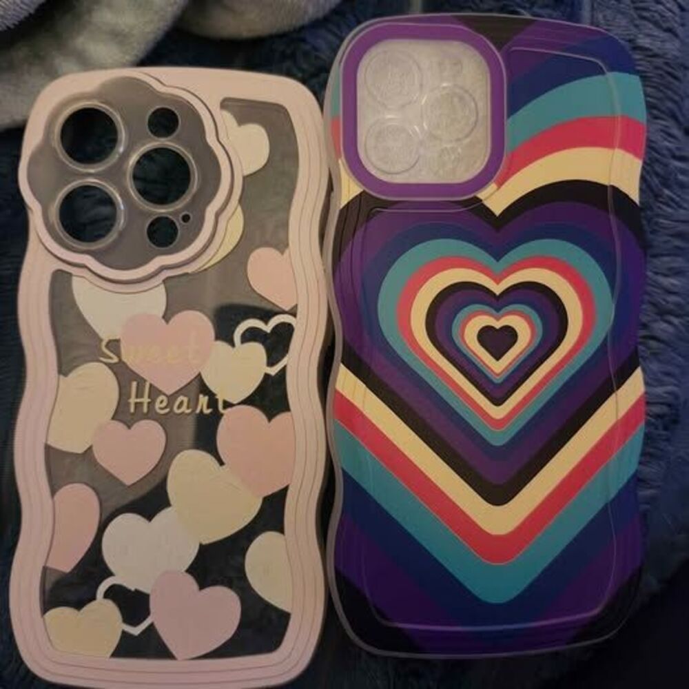 iPhone 12 Pro Phone Case – Love Heart Purple 💜 Pink Sweetheart 🩷
